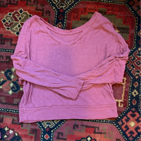 Auden Ribbed Pink Pajama Set - Picture 2 of 5